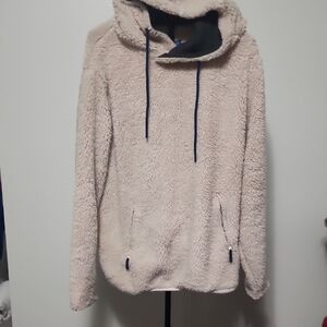 Chubbies Cream Teddy Bear Hoodie Pull Over Sweater